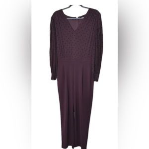 Express, Plum jumpsuit, Size XL, worn once